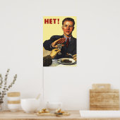 "No to Alcohol" Poster (Küche)