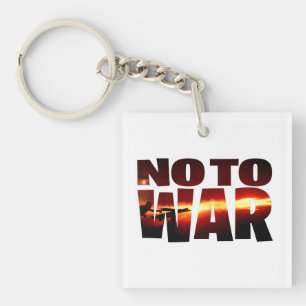 No To War T-Shirt Schlüsselanhänger