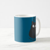 No Touchy Social Distancing Please Funny Angry Cat Kaffeetasse (VorderseiteRechts)