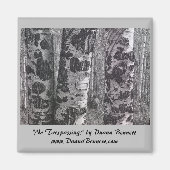 "No Trespassing"-Bild des kohlezeichnend Magneten Magnet (Vorne)