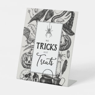 No Tricks Just Treats Halloween-Party Sockelschild