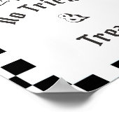 " No Tricks & Leckereien" Boo Funny Baby Showspiel Poster (Ecke)