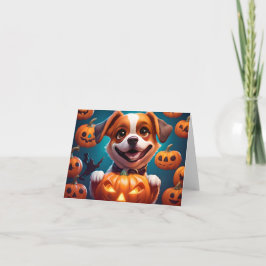 NO Tricks NUR Leckereien Niedlich Halloween Puppy  Karte