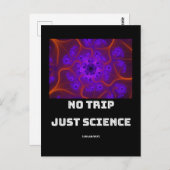 No Trip Just Science Mandelbrot Julia Set Fraktal Postkarte (Vorne/Hinten)