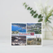 NO Tromso - Luftansicht - Artische Kathedrale Postkarte (Stehend Vorderseite)