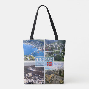NO Tromso - Luftansicht - Artische Kathedrale - Tasche