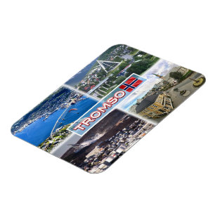 NO Tromso - Luftsicht - Artische Kathedrale Magnet