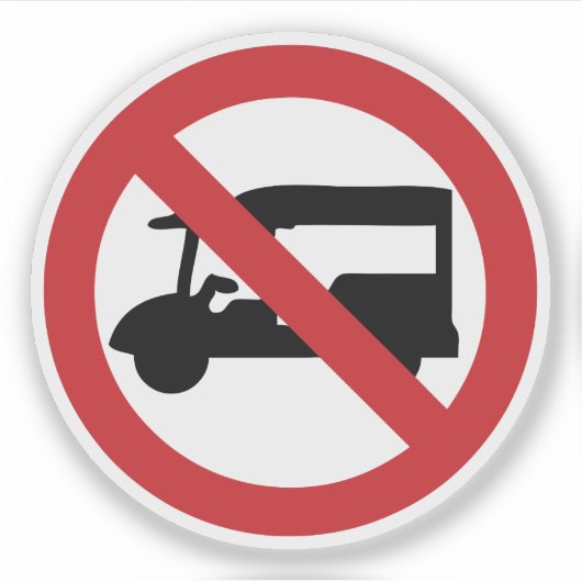 NO Tuk Tuk TAXI ⚠ thailändisches ⚠ Aufkleber (Vorderseite)