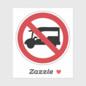 NO Tuk Tuk TAXI ⚠ thailändisches ⚠ Aufkleber (Blatt)