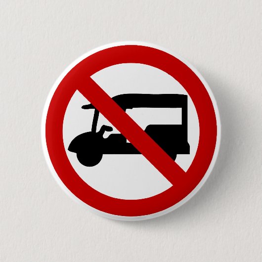 NO Tuk Tuk TAXI ⚠ thailändisches ⚠ Button (Vorderseite)
