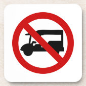 NO Tuk Tuk TAXI ⚠ thailändisches ⚠ Getränkeuntersetzer (Vorderseite)