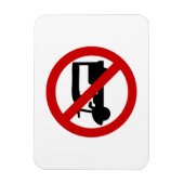 NO Tuk Tuk TAXI ⚠ thailändisches ⚠ Magnet (Vertikal)