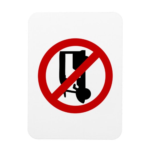 NO Tuk Tuk TAXI ⚠ thailändisches ⚠ Magnet (Vertikal)