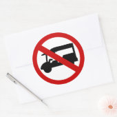 NO Tuk Tuk TAXI ⚠ thailändisches ⚠ Runder Aufkleber (Umschlag)