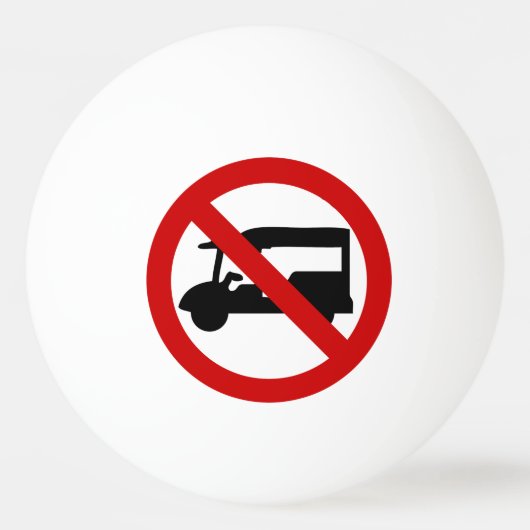 NO Tuk Tuk TAXI ⚠ thailändisches ⚠ Tischtennisball (Vorderseite)