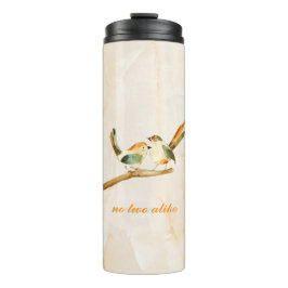 No Two Alike Twins Thermosbecher