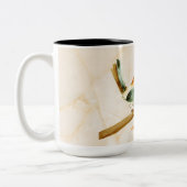 No Two Alike Twins Zweifarbige Tasse (Links)