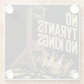 No Tyrants No Kings Glasuntersetzer (Rückseite)