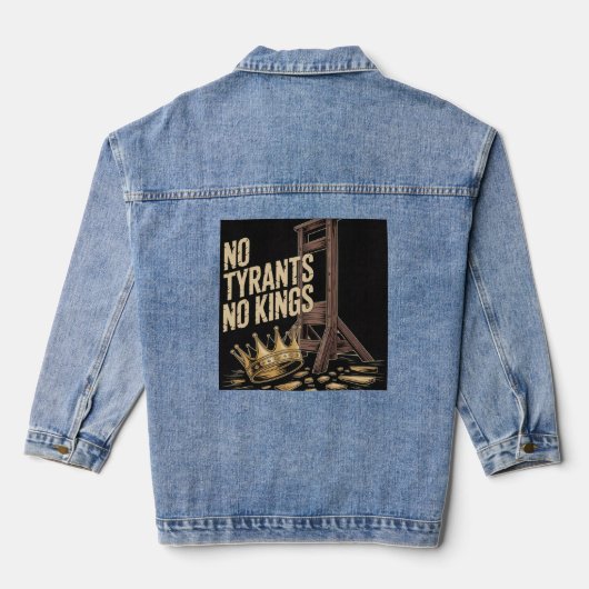 No Tyrants No Kings Jeansjacke (Rückseite)