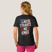 No Tyrants No Kings Patriotic Freedom Activism Tee (Schwarz voll)