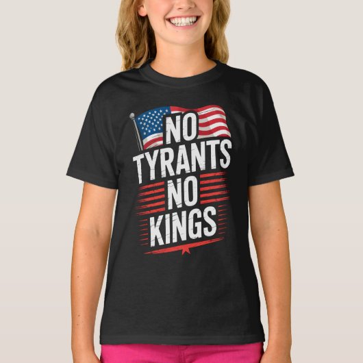 No Tyrants No Kings Patriotic Freedom Activism Tee (Vorderseite)