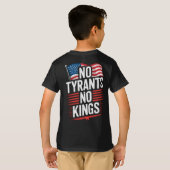 No Tyrants No Kings Patriotic Freedom Activism Tee (Schwarz voll)