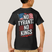 No Tyrants No Kings Patriotic Freedom Activism Tee (Rückseite)