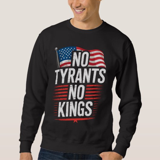 No Tyrants No Kings Patriotic Freedom Activism Tee (Vorderseite)