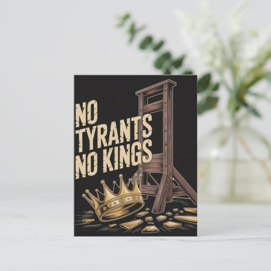 No Tyrants No Kings Postkarte (Stehend Vorderseite)