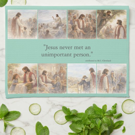 No unimportant person geschirrtuch (Gefaltet)