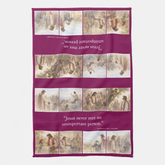 No unimportant person geschirrtuch (Vertikal)