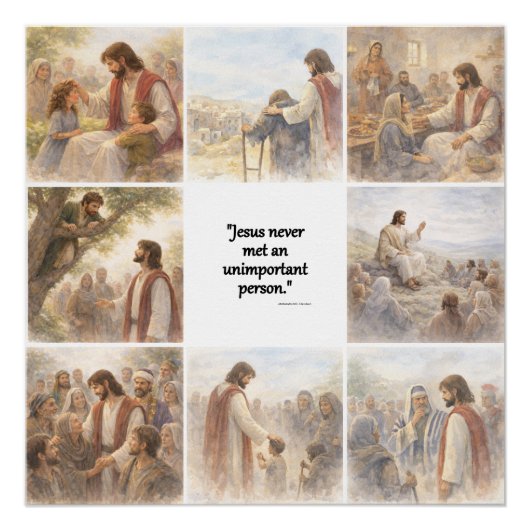 No unimportant person poster (Vorderseite)