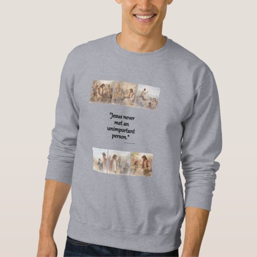 No unimportant person sweatshirt (Vorderseite)