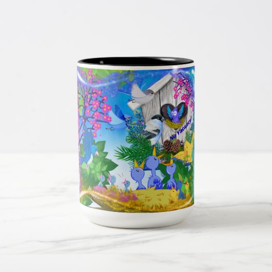 No Vacancy Bird House Tasse (Mittel)