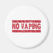 No Vaping Red Ink Stamp Magnet (Vorne)