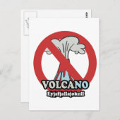 NO VOLCANO POSTKARTE (Vorne/Hinten)