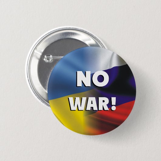 No war between Russia and Ukraine. Button (Vorne & Hinten)