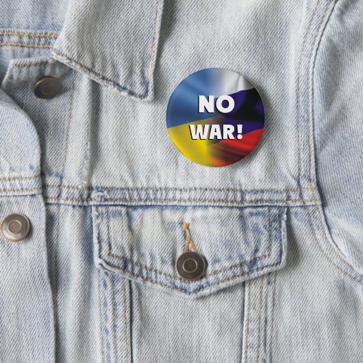 No war between Russia and Ukraine. Button (Beispiel)