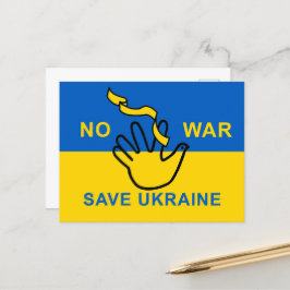 No war, save Ukraine Postkarte