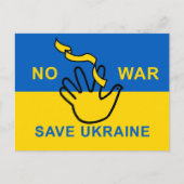 No war, save Ukraine Postkarte (Vorderseite)