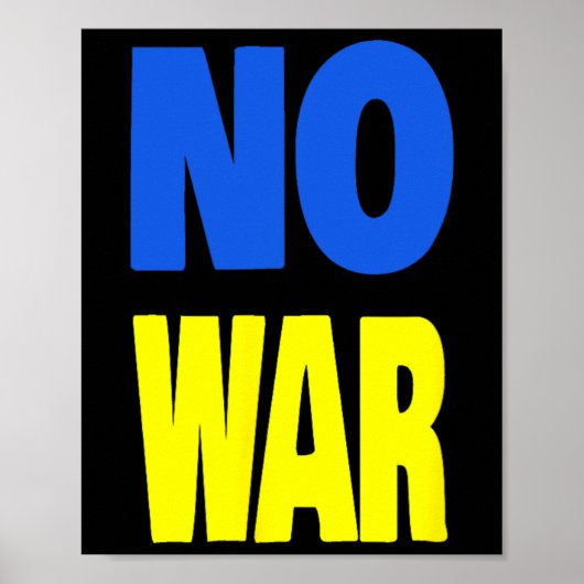 No War Ukraine  Poster (Vorne)