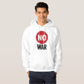 NO WAR — Weltweiter Friedensprotest Hoodie (Vorne ganz)