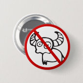 NO Water Buffalo ⚠ Funny Asian Thai ⚠ Button (Vorne & Hinten)