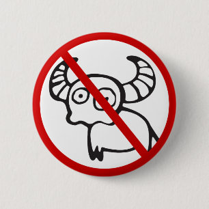 NO Water Buffalo ⚠ Funny Asian Thai ⚠ Button