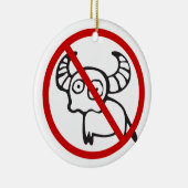 NO Water Buffalo ⚠ Funny Asian Thai ⚠ Keramik Ornament (Rechts)