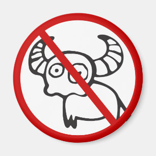 NO Water Buffalo ⚠ Funny Asian Thai ⚠ Magnet