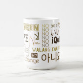 No Way Nope Negative nicht a Chance Weltsprachen Kaffeetasse (Mittel)