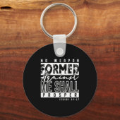 No Wean Formed Against Me Shall Prosper Christian Schlüsselanhänger (Vorderseite)