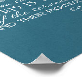 No Weapon Star von David Aquamarin Poster (Ecke)