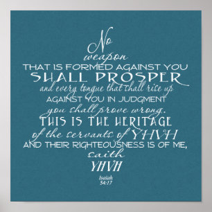 No Weapon Star von David Aquamarin Poster